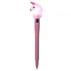 Penna Unicorno con Led - ROSA