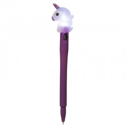 Penna Unicorno con Led - VIOLA